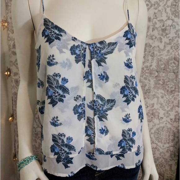H&M | Flowy Layered Floral Flower Tank Top Camisole - Picture 10 of 10